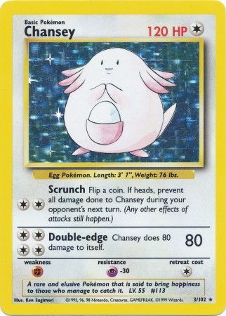 Chansey (3/102) [Base Set Unlimited] | Game Haven TX