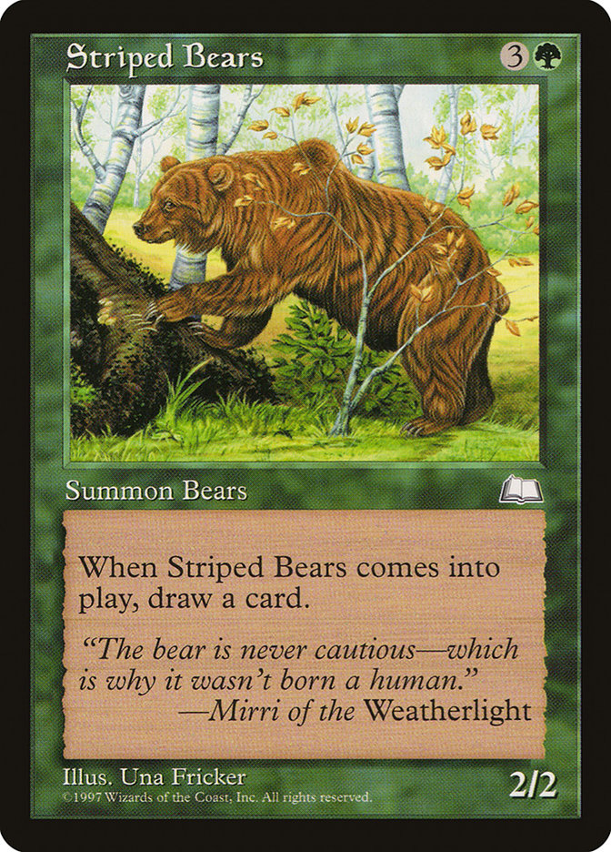 Striped Bears [Weatherlight] | Game Haven TX