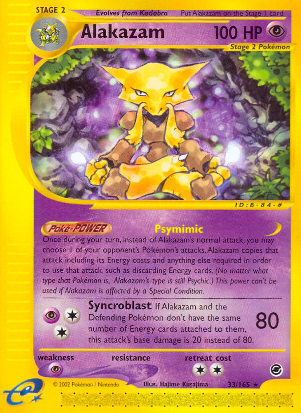 Alakazam (33/165) [Expedition: Base Set] | Game Haven TX