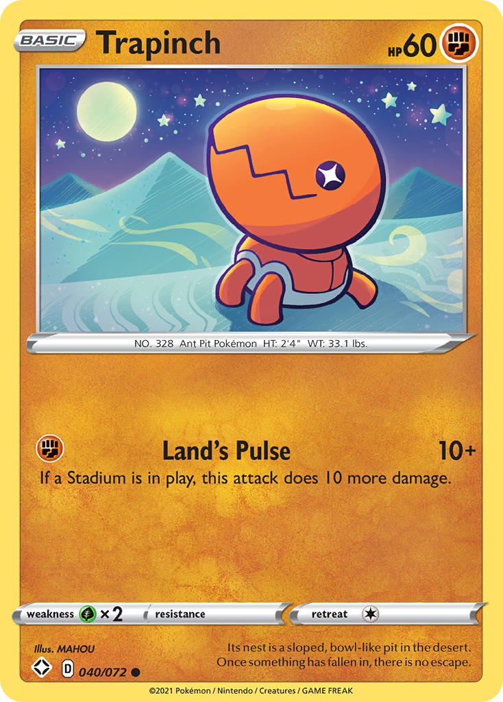 Trapinch (040/072) [Sword & Shield: Shining Fates] | Game Haven TX