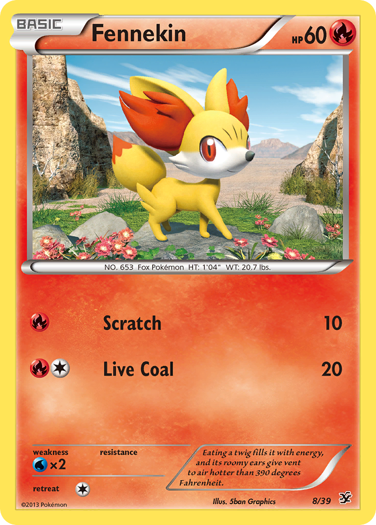 Fennekin (8/39) [XY: Kalos Starter Set] | Game Haven TX
