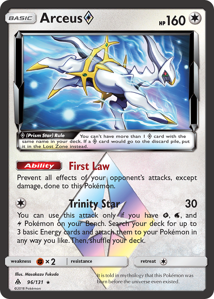 Arceus (96/131) (Prism Star) [Sun & Moon: Forbidden Light] | Game Haven TX