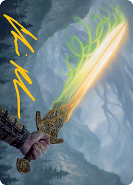 Sword of Hearth and Home Art Card (Gold-Stamped Signature) [Modern Horizons 2 Art Series] | Game Haven TX