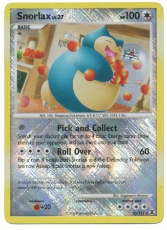 Snorlax (33/111) (League Promo) [Platinum: Rising Rivals] | Game Haven TX