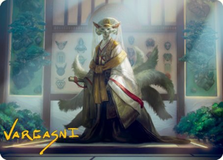 Light-Paws, Emperor's Voice Art Card (Gold-Stamped Signature) [Kamigawa: Neon Dynasty Art Series] | Game Haven TX