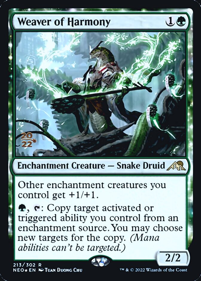 Weaver of Harmony [Kamigawa: Neon Dynasty Prerelease Promos] | Game Haven TX