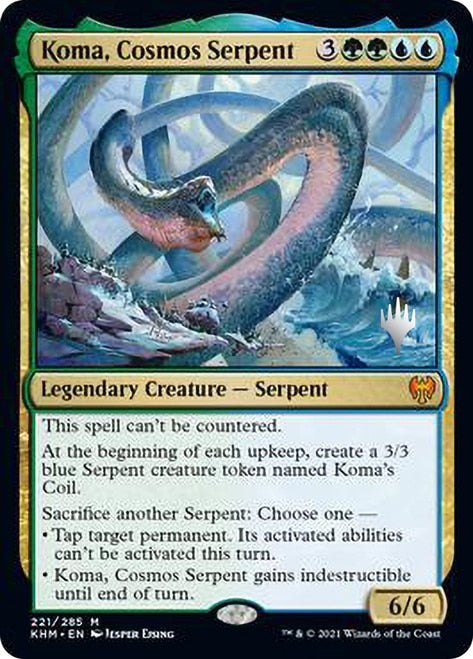 Koma, Cosmos Serpent [Kaldheim Promo Pack] | Game Haven TX