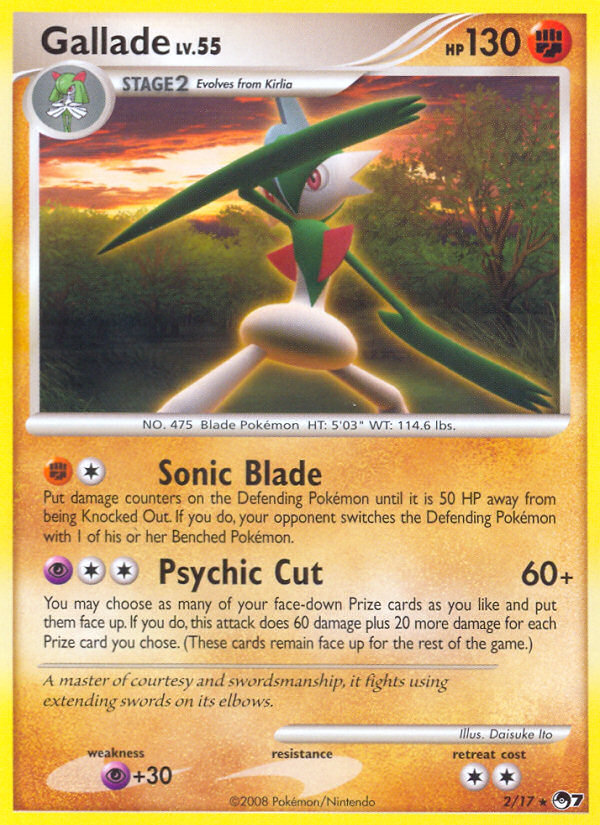 Gallade (2/17) [POP Series 7] | Game Haven TX