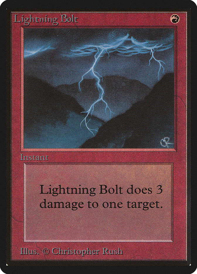 Lightning Bolt [Limited Edition Beta] | Game Haven TX