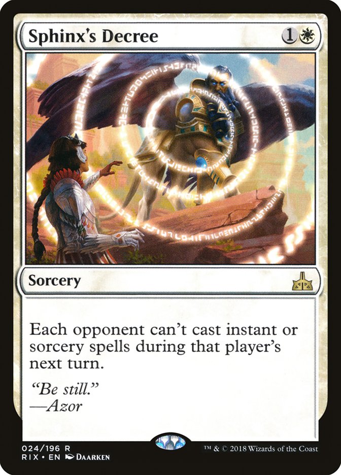 Sphinx's Decree [Rivals of Ixalan] | Game Haven TX