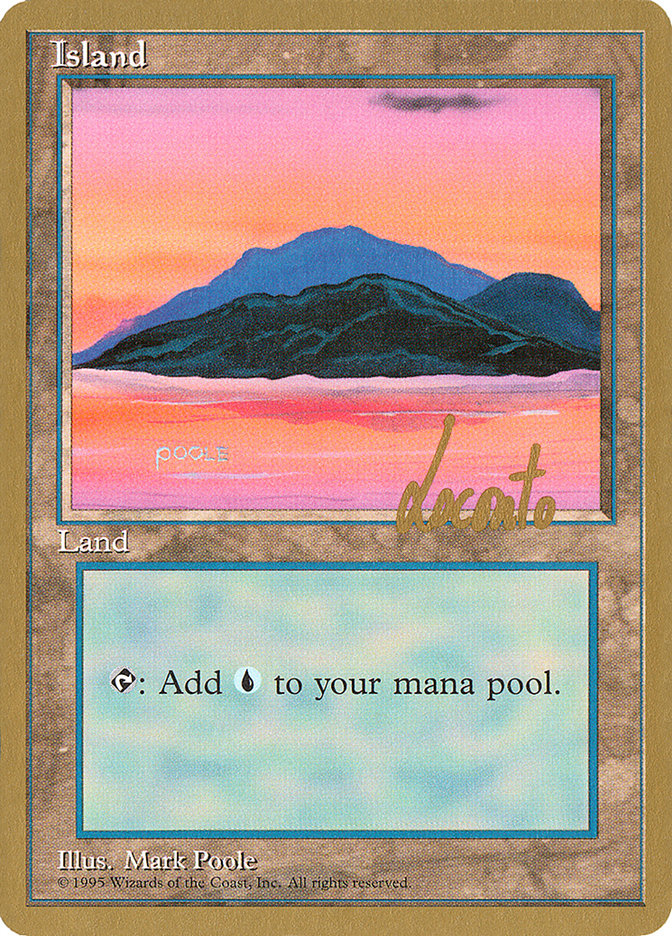 Island (ml369) (Michael Loconto) [Pro Tour Collector Set] | Game Haven TX