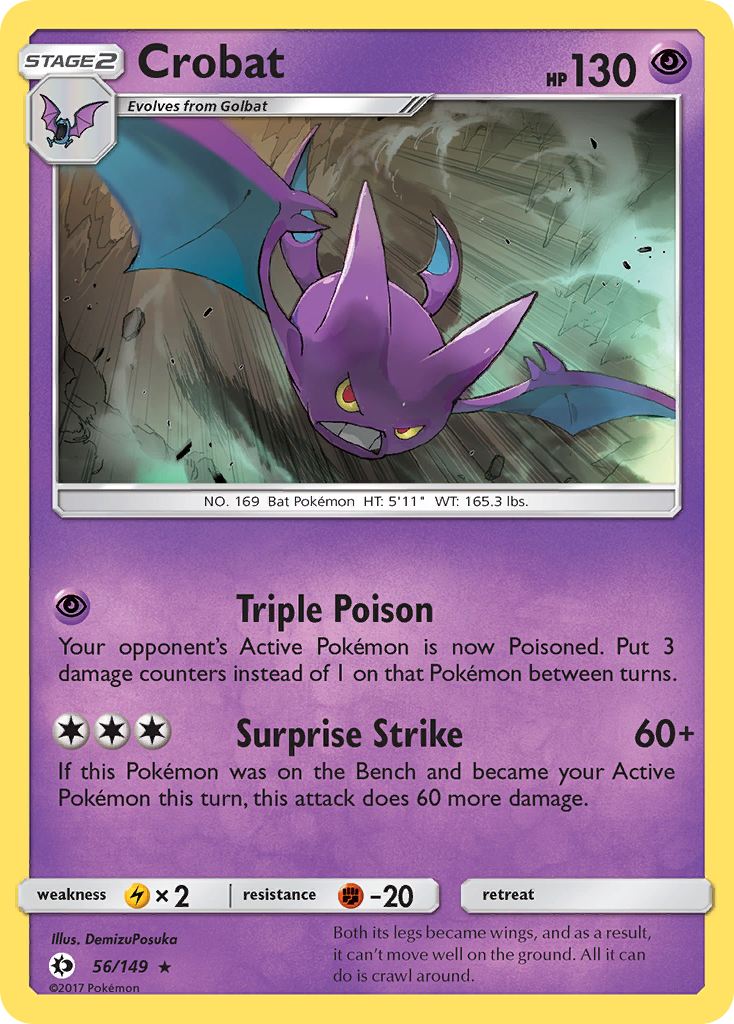 Crobat (56/149) [Sun & Moon: Base Set] | Game Haven TX