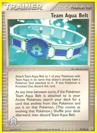 Team Aqua Belt (76/95) [EX: Team Magma vs Team Aqua] | Game Haven TX