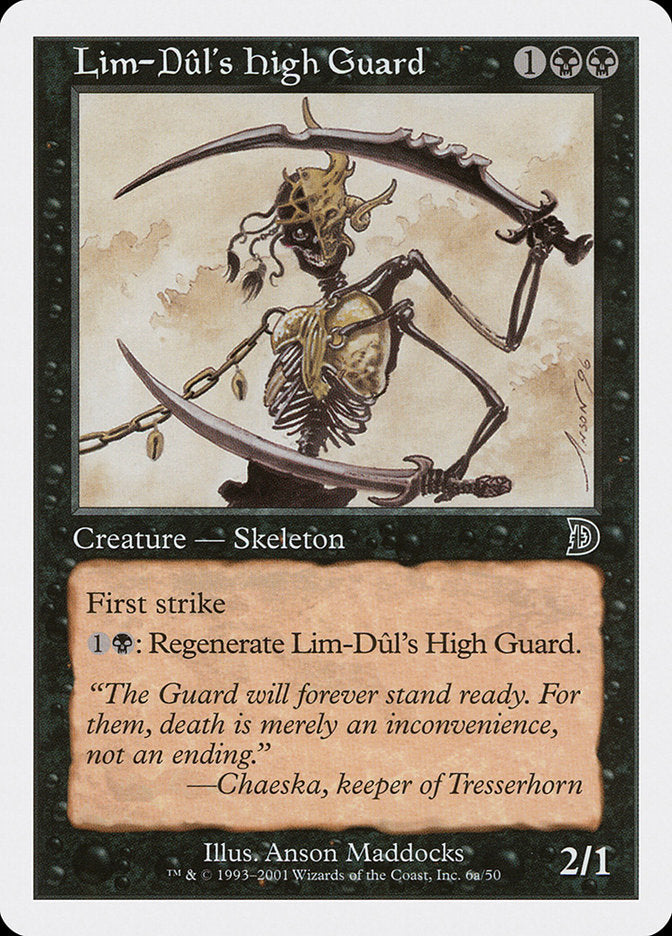 Lim-Dul's High Guard (Holding Sword) [Deckmasters] | Game Haven TX