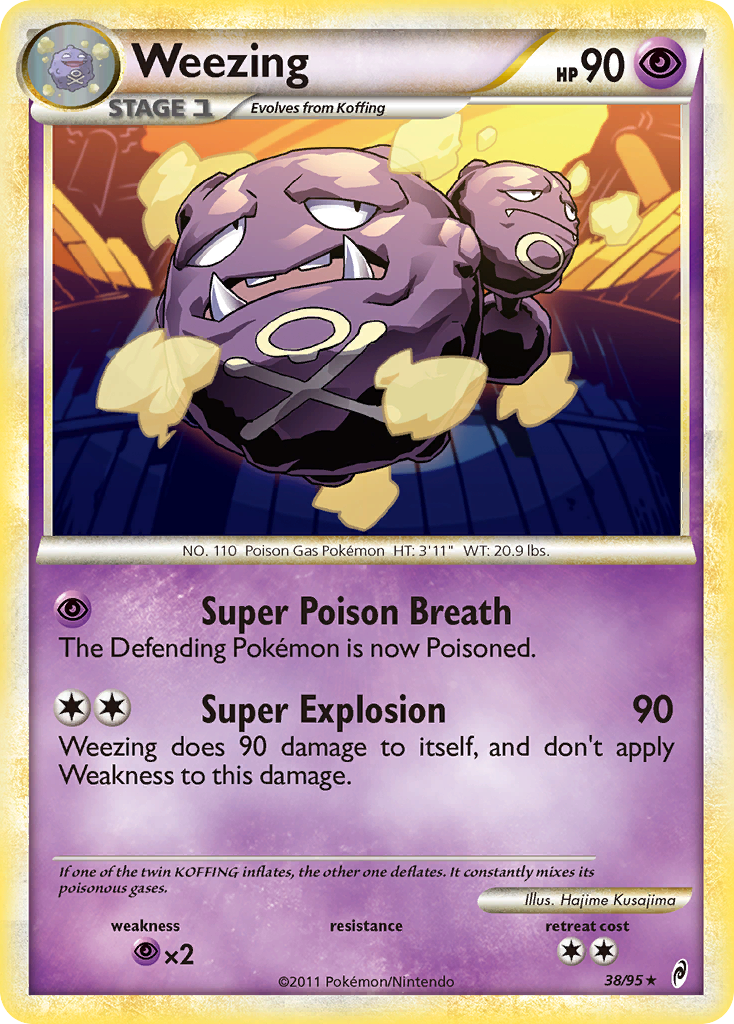 Weezing (38/95) [HeartGold & SoulSilver: Call of Legends] | Game Haven TX