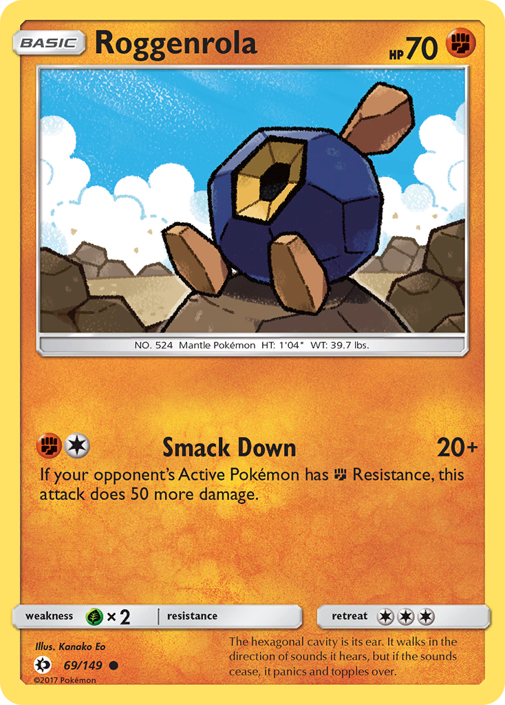 Roggenrola (69/149) [Sun & Moon: Base Set] | Game Haven TX