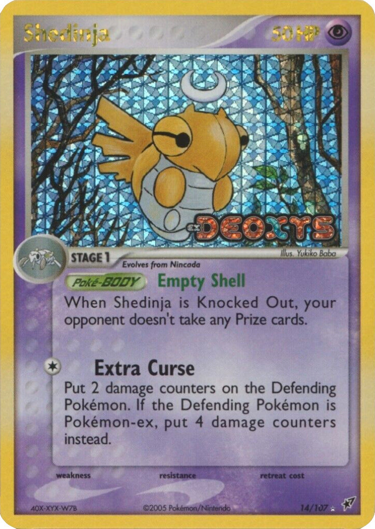 Shedinja (14/107) (Stamped) [EX: Deoxys] | Game Haven TX