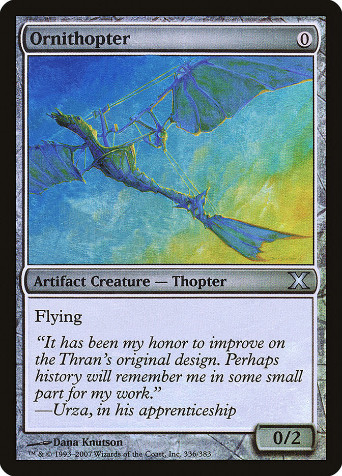 Ornithopter (Premium Foil) [Tenth Edition] | Game Haven TX