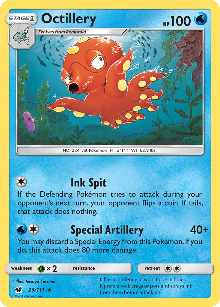 Octillery (23/111) [Sun & Moon: Crimson Invasion] | Game Haven TX