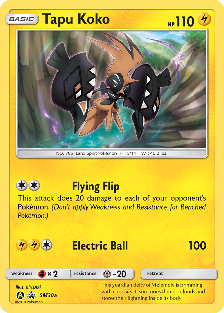 Tapu Koko (SM30a) [Sun & Moon: Black Star Promos] | Game Haven TX