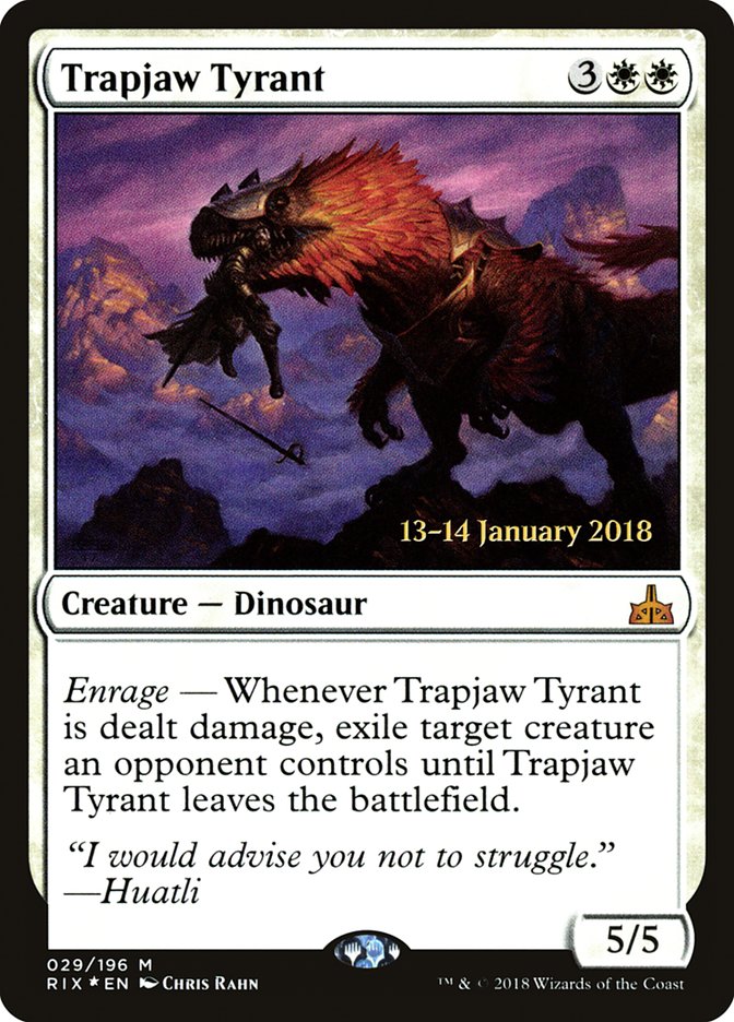 Trapjaw Tyrant [Rivals of Ixalan Promos] | Game Haven TX