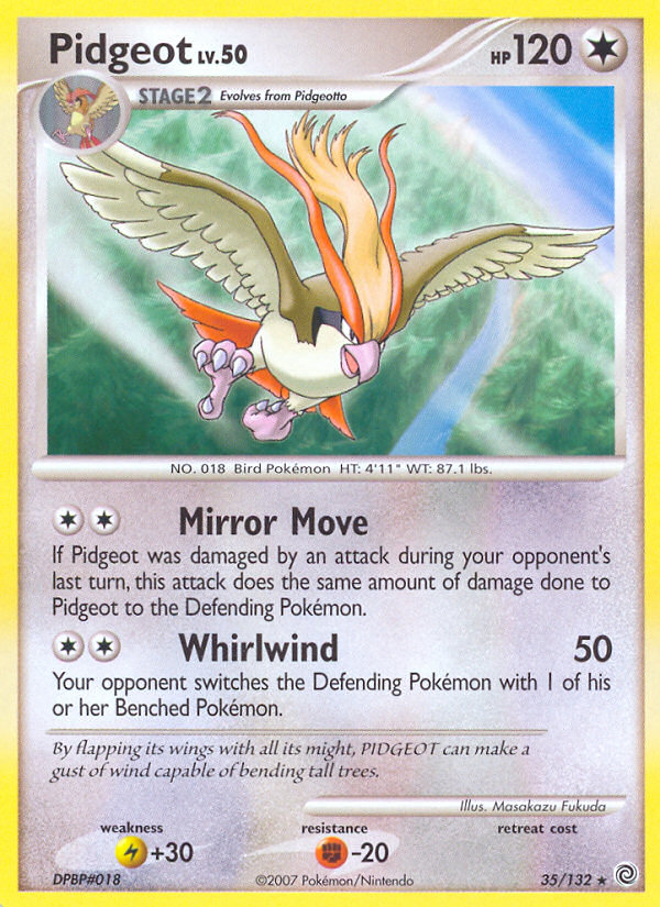 Pidgeot (35/132) [Diamond & Pearl: Secret Wonders] | Game Haven TX