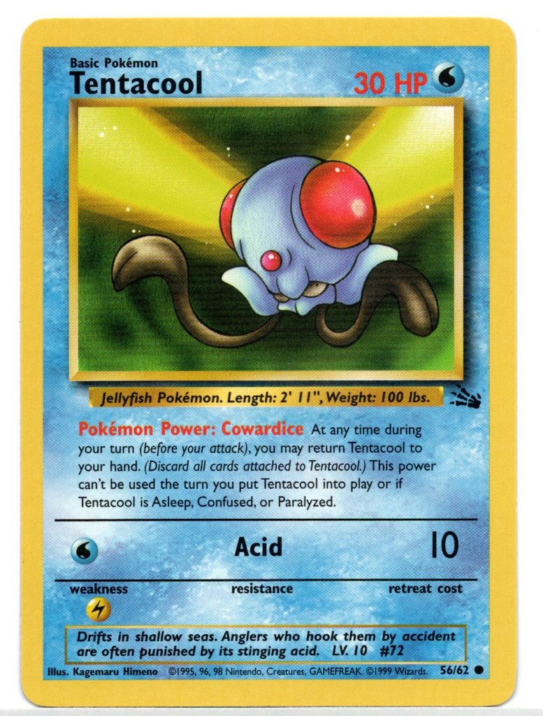 Tentacool (56/62) [Fossil Unlimited] | Game Haven TX