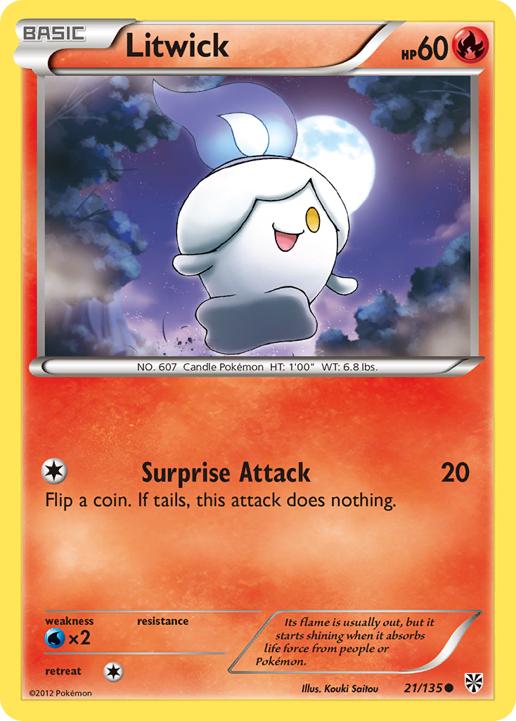 Litwick (21/135) [Black & White: Plasma Storm] | Game Haven TX