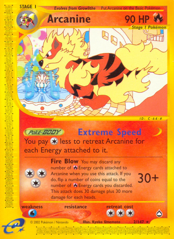 Arcanine (2/147) [Aquapolis] | Game Haven TX