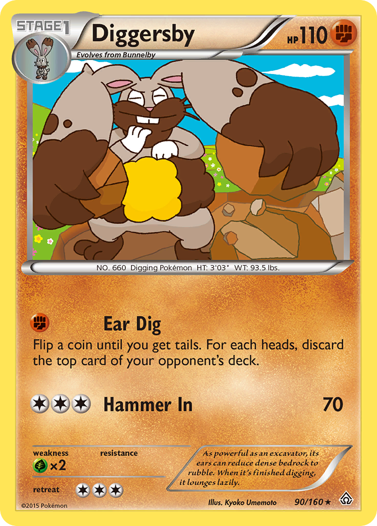 Diggersby (90/160) [XY: Primal Clash] | Game Haven TX