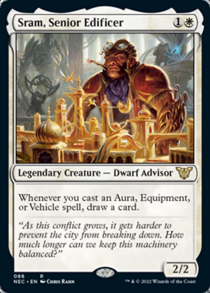 Sram, Senior Edificer [Kamigawa: Neon Dynasty Commander] | Game Haven TX