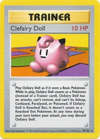 Clefairy Doll (70/102) [Base Set Shadowless Unlimited] | Game Haven TX