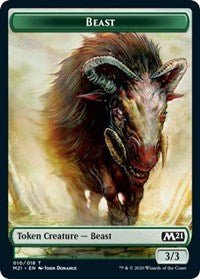 Beast // Treasure Double-sided Token [Core Set 2021 Tokens] | Game Haven TX