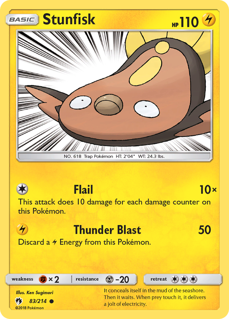 Stunfisk (83/214) [Sun & Moon: Lost Thunder] | Game Haven TX
