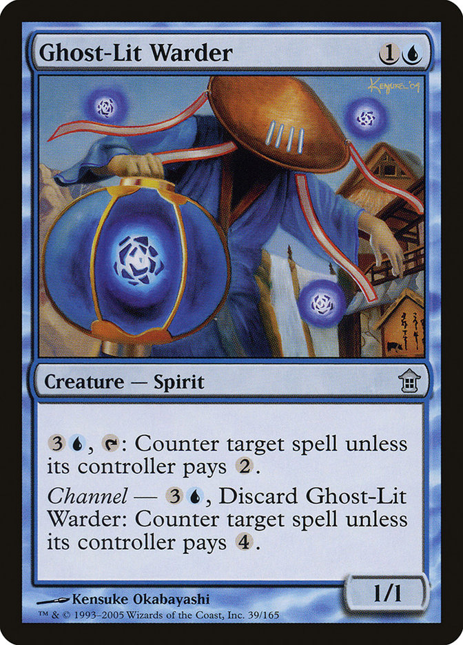 Ghost-Lit Warder [Saviors of Kamigawa] | Game Haven TX