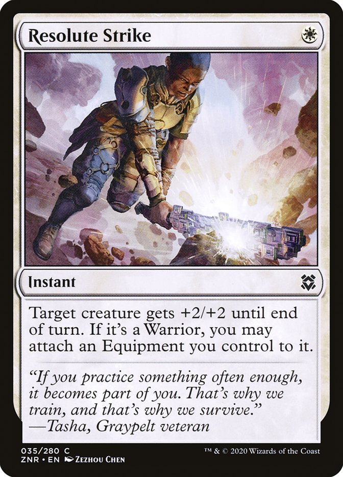 Resolute Strike [Zendikar Rising] | Game Haven TX