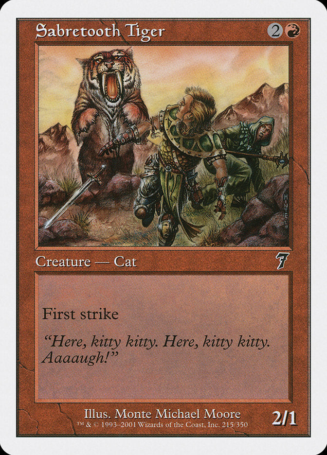 Sabretooth Tiger [Seventh Edition] | Game Haven TX
