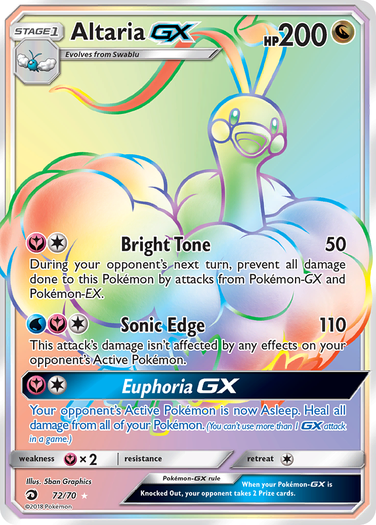 Altaria GX (72/70) [Sun & Moon: Dragon Majesty] | Game Haven TX