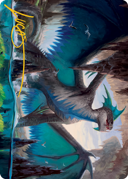 Murktide Regent Art Card (Gold-Stamped Signature) [Modern Horizons 2 Art Series] | Game Haven TX