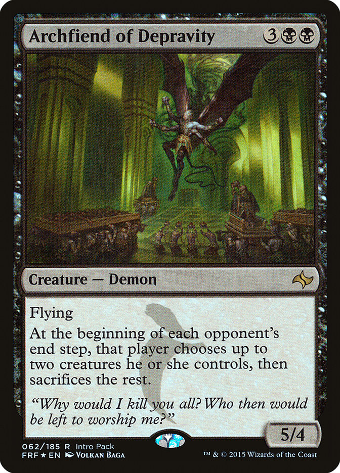Archfiend of Depravity [Fate Reforged Promos] | Game Haven TX