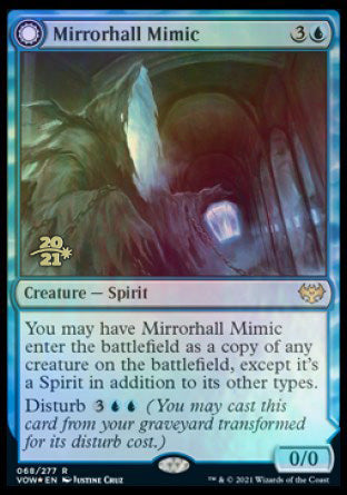 Mirrorhall Mimic // Ghastly Mimicry [Innistrad: Crimson Vow Prerelease Promos] | Game Haven TX