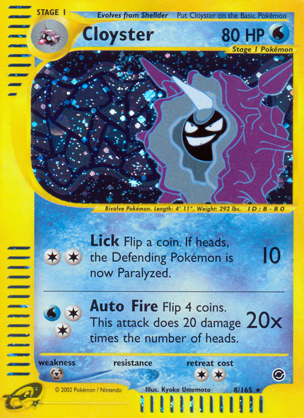 Cloyster (8/165) [Expedition: Base Set] | Game Haven TX