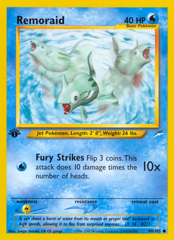 Remoraid (80/105) [Neo Destiny 1st Edition] | Game Haven TX