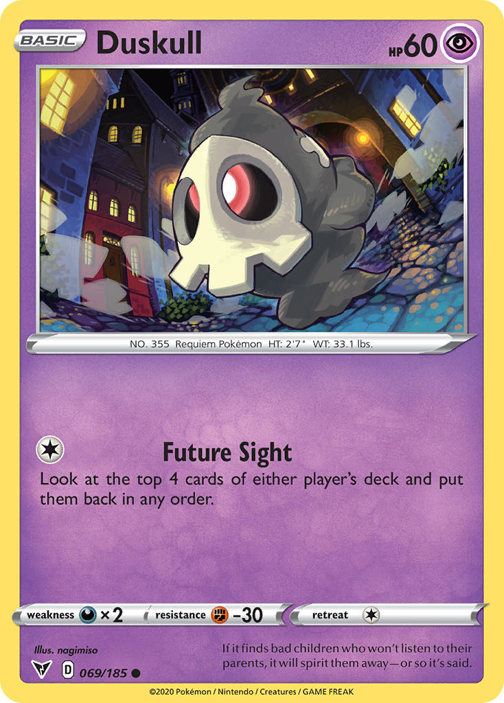 Duskull (069/185) [Sword & Shield: Vivid Voltage] | Game Haven TX