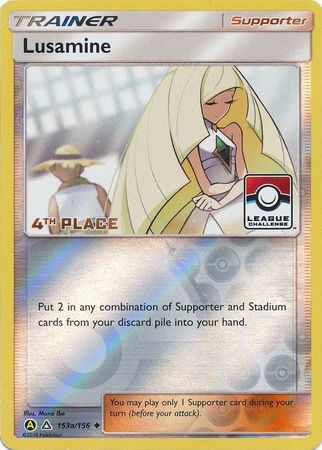 Lusamine (153a/156) (League Challenge Alt Art 4th Place) [Sun & Moon: Ultra Prism] | Game Haven TX
