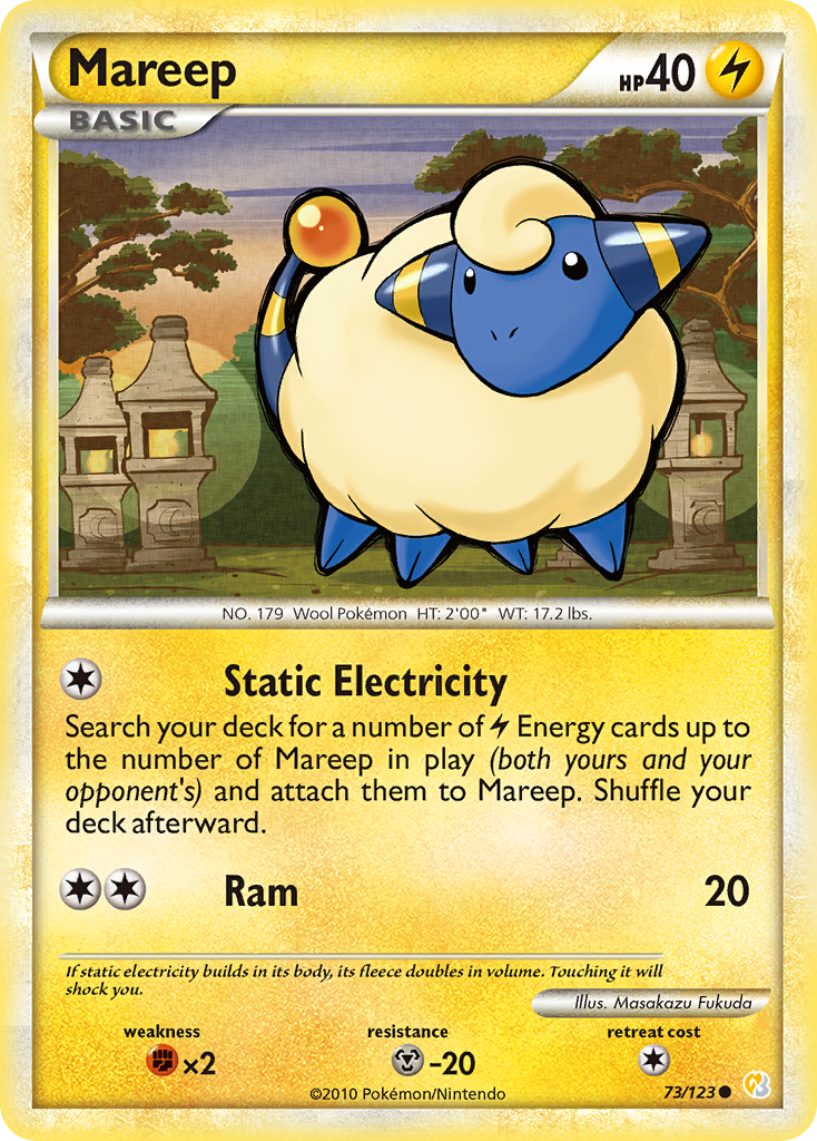 Mareep (73/123) [HeartGold & SoulSilver: Base Set] | Game Haven TX