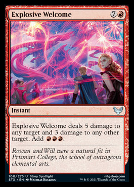 Explosive Welcome [Strixhaven: School of Mages] | Game Haven TX
