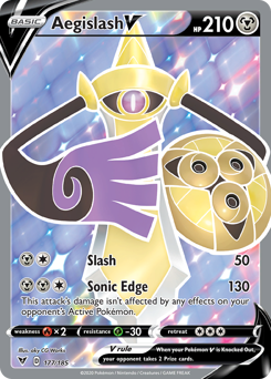 Aegislash V (177/185) [Sword & Shield: Vivid Voltage] | Game Haven TX