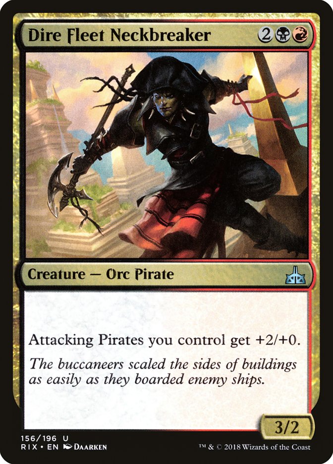 Dire Fleet Neckbreaker [Rivals of Ixalan] | Game Haven TX