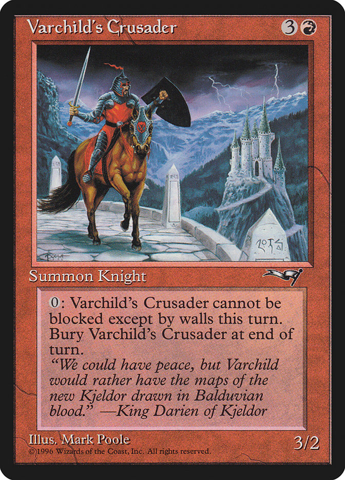 Varchild's Crusader (Brown Horse) [Alliances] | Game Haven TX